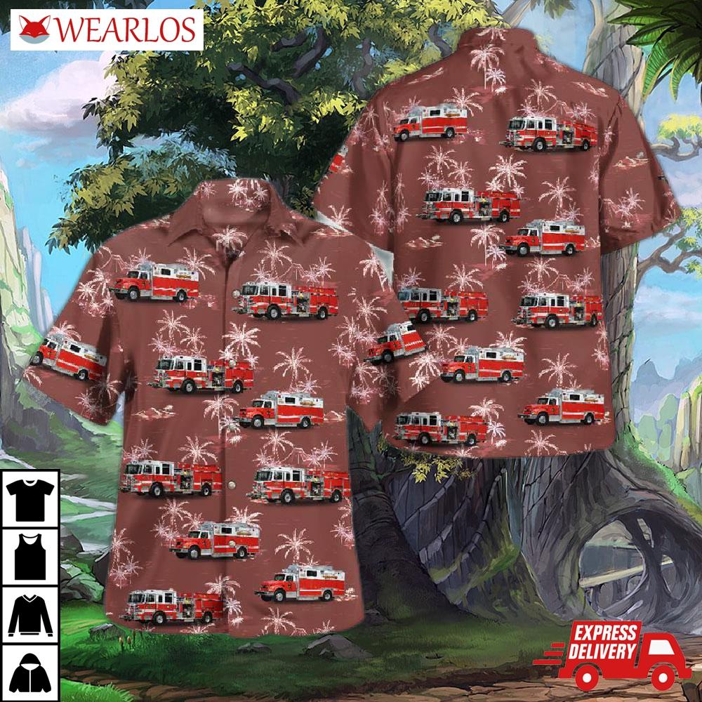 Gladstone, New Jersey, Pepack & Gladstone Fire Department Hawaiian Shirt