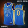 Golden State Warriors Donte Divincenzo 0 -23 Earned Edition Royal Jersey