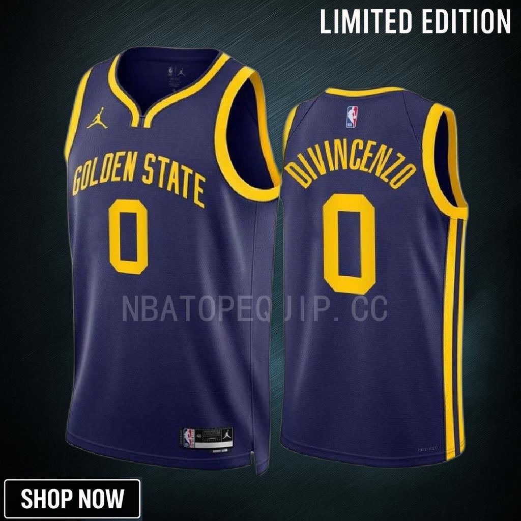 Golden State Warriors Donte Divincenzo 0 -23 Statement Edition Navy Jersey