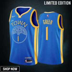 Golden State Warriors Jamychal Green 1 -23 Earned Edition Blue Jersey
