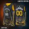 Golden State Warriors Jonathan Kuminga 00 -23 City Edition Black Men Jersey Swingman