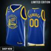 Golden State Warriors Jonathan Kuminga 00 Icon Edition Royal Jersey -23 Swingman