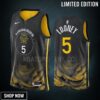 Golden State Warriors Kevon Looney 5 -23 City Edition Black Men Jersey Swingman