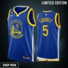 Golden State Warriors Kevon Looney 5 -23 Icon Edition Royal Jersey Swingman