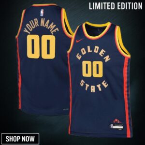 Golden State Warriors Nike City Edition Swingman Jersey - Custom Youth