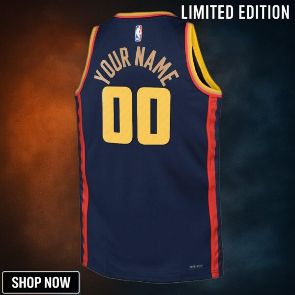 Golden State Warriors Nike City Edition Swingman Jersey - Custom Youth