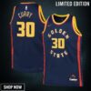Golden State Warriors Nike City Edition Swingman Jersey - Navy Stephen Curry Youth