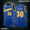Golden State Warriors Stephen Curry 23 -23 Classic Edition Blue Men Jersey Swingman