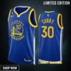 Golden State Warriors Stephen Curry 30 -23 Icon Edition Royal Jersey Swingman
