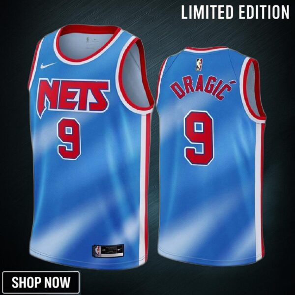Goran Dragic Brooklyn Nets Blue 9 Classic Edition Jersey - Men