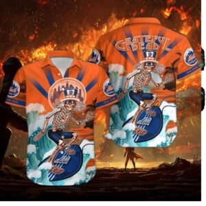 Grateful Dead New York Mets Hawaiian Shirt
