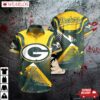 Green Bay Packers Bold Geometric Hawaiian Shirt