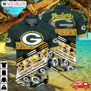 Green Bay Packers Floral Fanatic Hawaiian Shirt