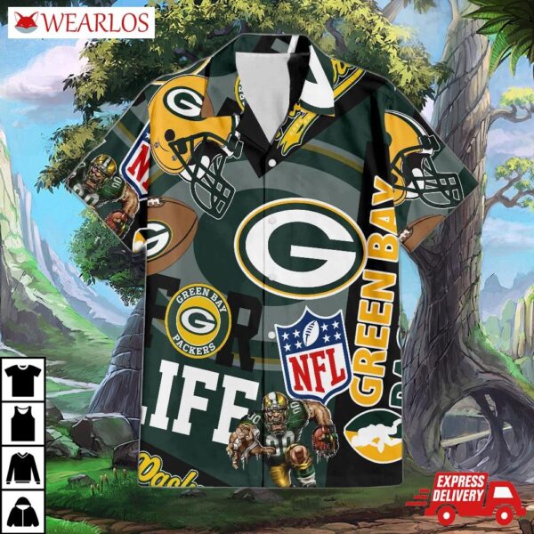 Green Bay Packers For Life Hawaiian Shirt