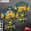 Green Bay Packers Halloween Skull Hawaiian Shirt