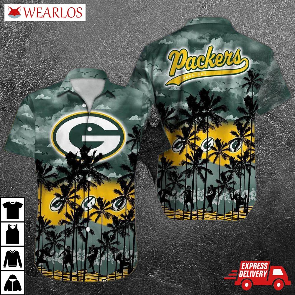 Green Bay Packers Island Breeze Sunset Hawaiian Shirt
