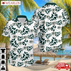 Green Bay Packers Leafy Vines Hawaiian Shirt