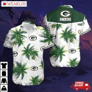 Green Bay Packers Palm Paradise Hawaiian Shirt