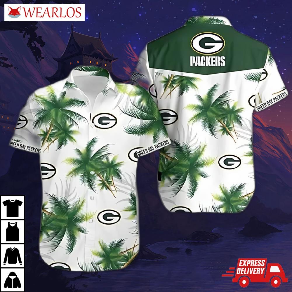 Green Bay Packers Palm Paradise Hawaiian Shirt