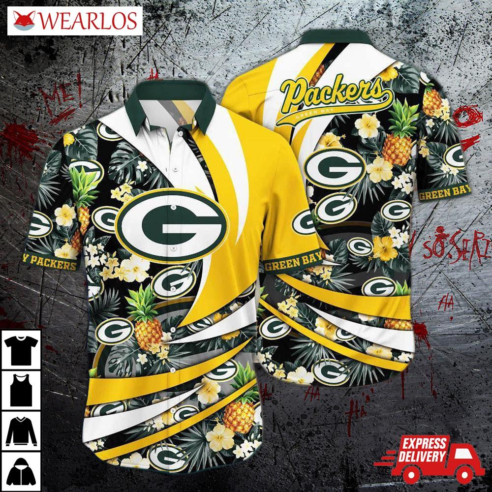 Green Bay Packers Pineapple Wave Hawaiian Shirt