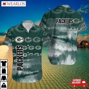 Green Bay Packers Shadow Skull Hawaiian Shirt