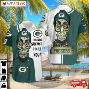 Green Bay Packers Silence Skull Hawaiian Shirt
