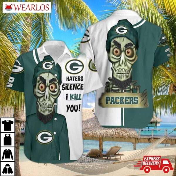 Green Bay Packers Silence Skull Hawaiian Shirt