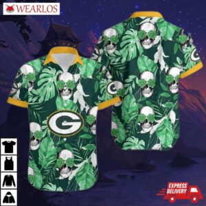 Green Bay Packers Skull Jungle Hawaiian Shirt
