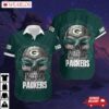 Green Bay Packers Skull Rose Hawaiian Shirt