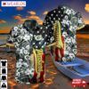 Green Bay Packers Stars & Stripes Floral Hawaiian Shirt
