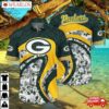 Green Bay Packers Swirl Wave Hawaiian Shirt