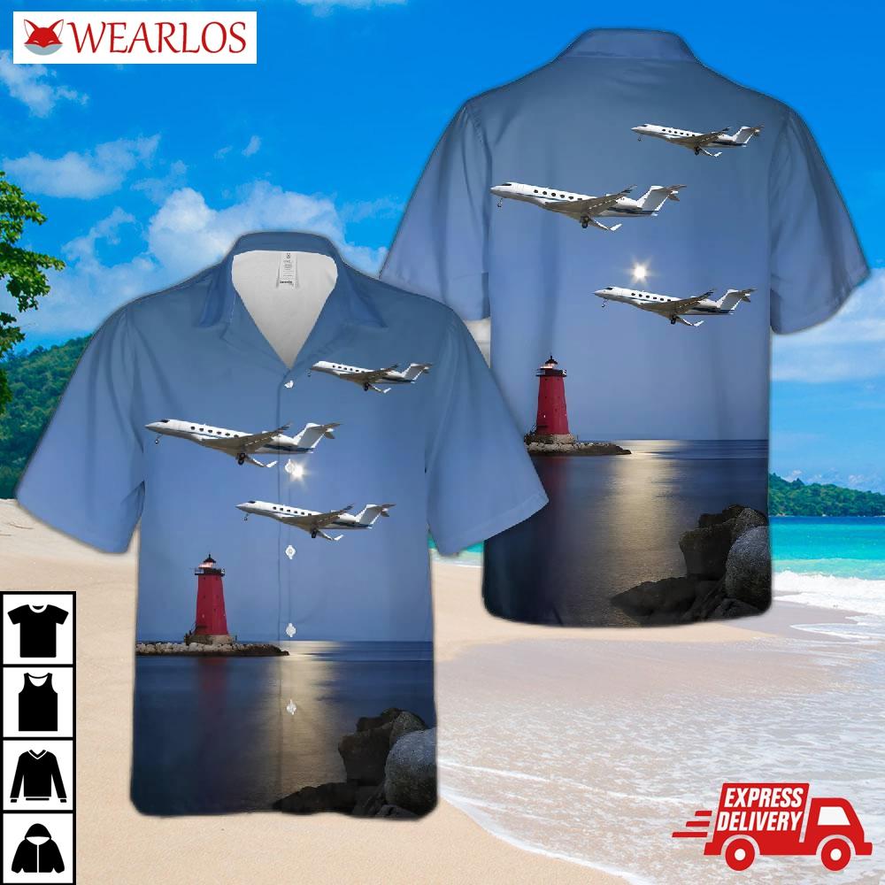 Gulfstream G600 Hawaiian Shirt