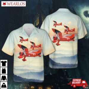 Hall's Bulldog Racer Vintage Airplane Hawaiian Shirt