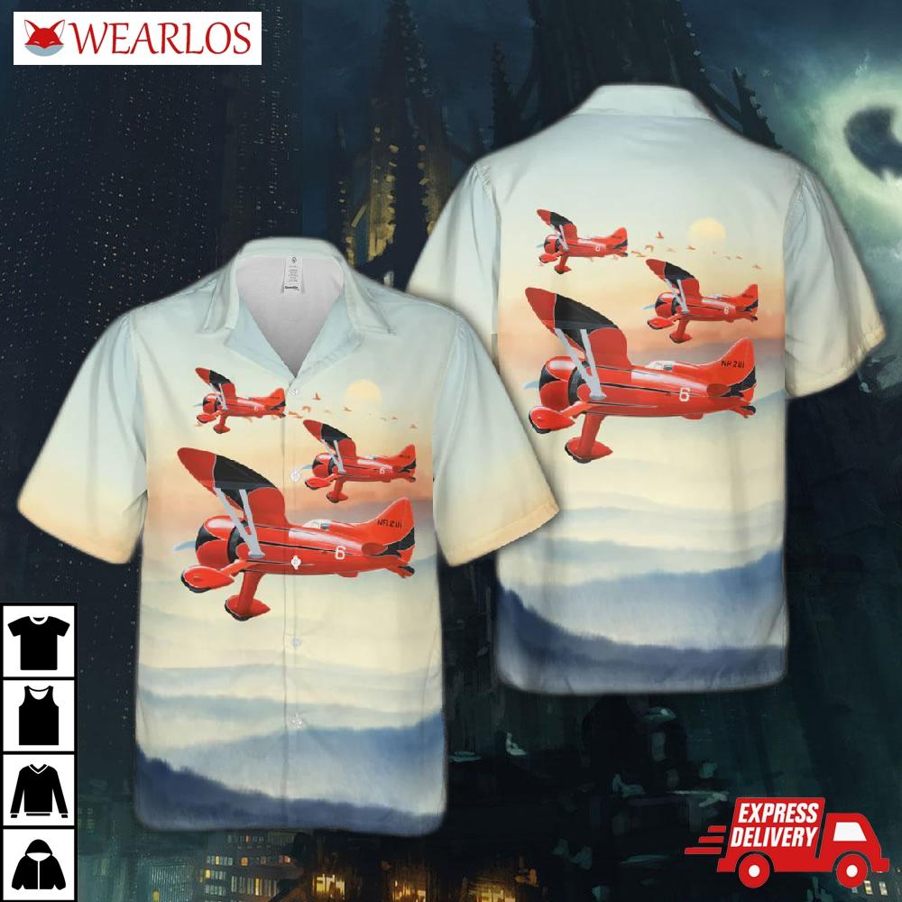 Hall's Bulldog Racer Vintage Airplane Hawaiian Shirt