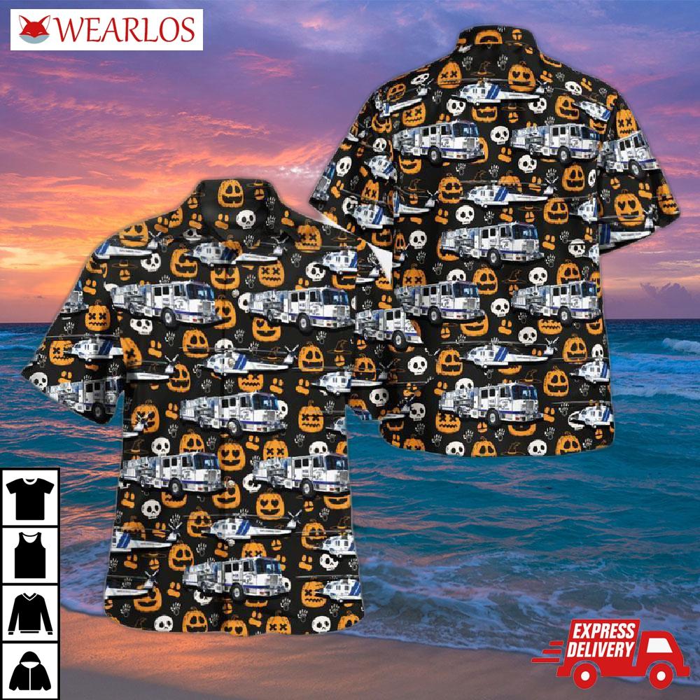 Halloween, Santa Barbara County Fire Department, California Hawaiian Shirt