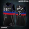 Hamidou Diallo 6 -23 Detroit Pistons Black Statement Edition Jersey Swingman