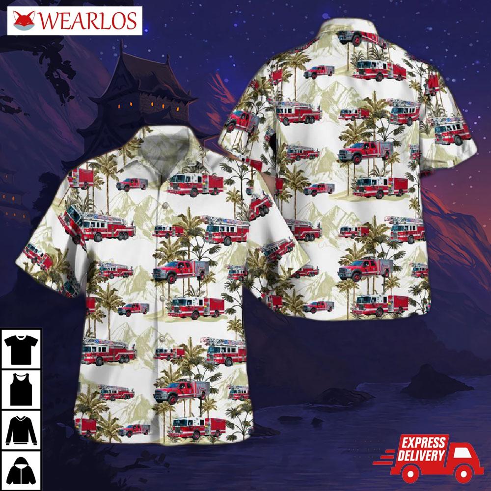 Hampden County, Massachusetts, Holyoke Fire Department Hawaiian Shirt