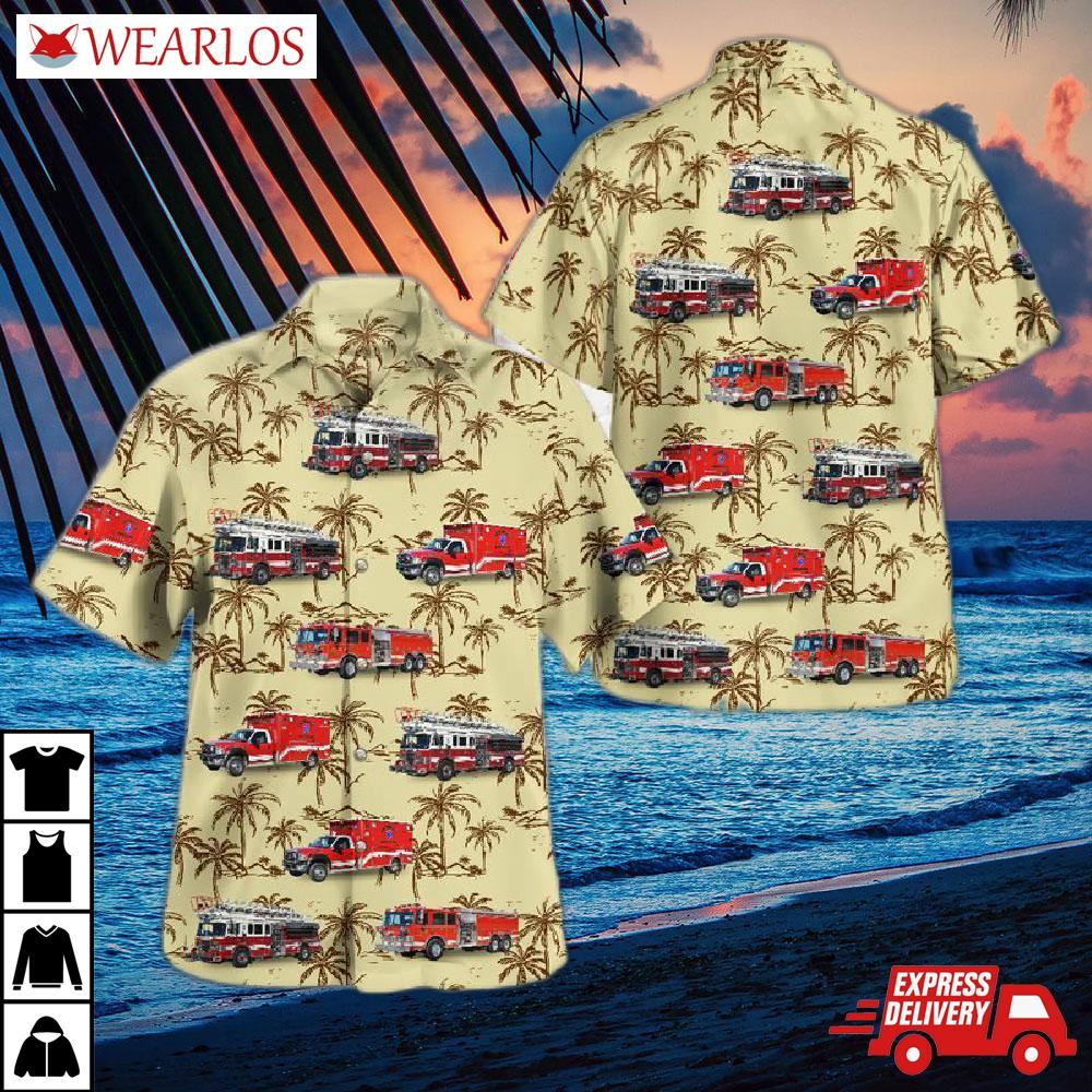 Harpers Ferry, West Virginia, Company 7 - Bakerton Fire Department Hawaiian Shirt