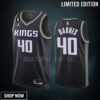 Harrison Barnes 15 Sacramento Kings Black Men Jersey -23 Statement Edition Swingman