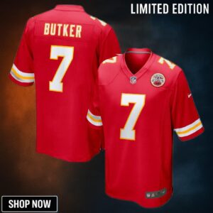 Harrison Butker Kansas City Chiefs Game Jersey - Red Nfl