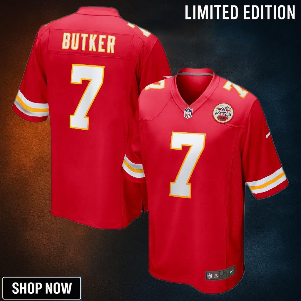 Harrison Butker Kansas City Chiefs Game Jersey - Red Nfl