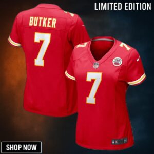 Harrison Butker Kansas City Chiefs Womens Game Jersey - Red Nfl