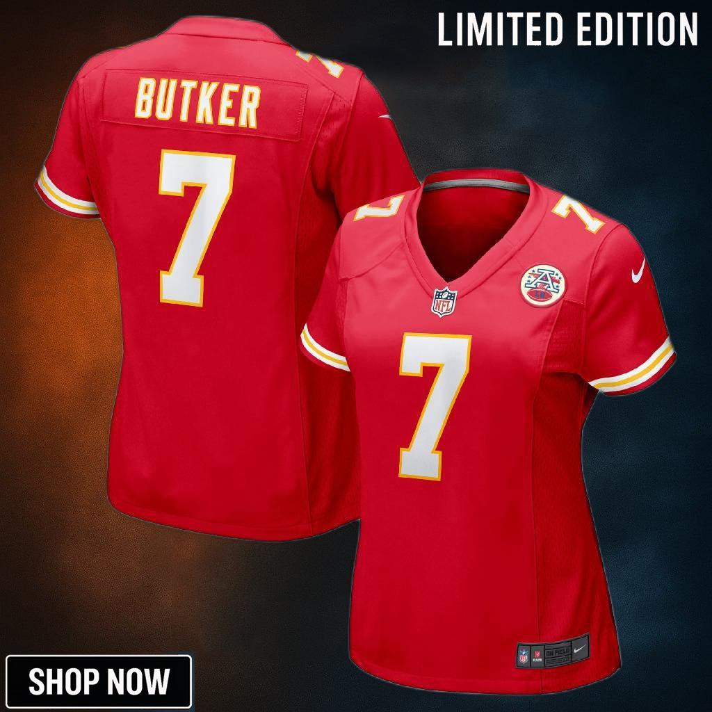 Harrison Butker Kansas City Chiefs Womens Game Jersey - Red Nfl