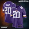 Harrison Hand Minnesota Vikings Player Game Jersey - Purple Nfl