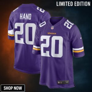Harrison Hand Minnesota Vikings Player Game Jersey - Purple Nfl