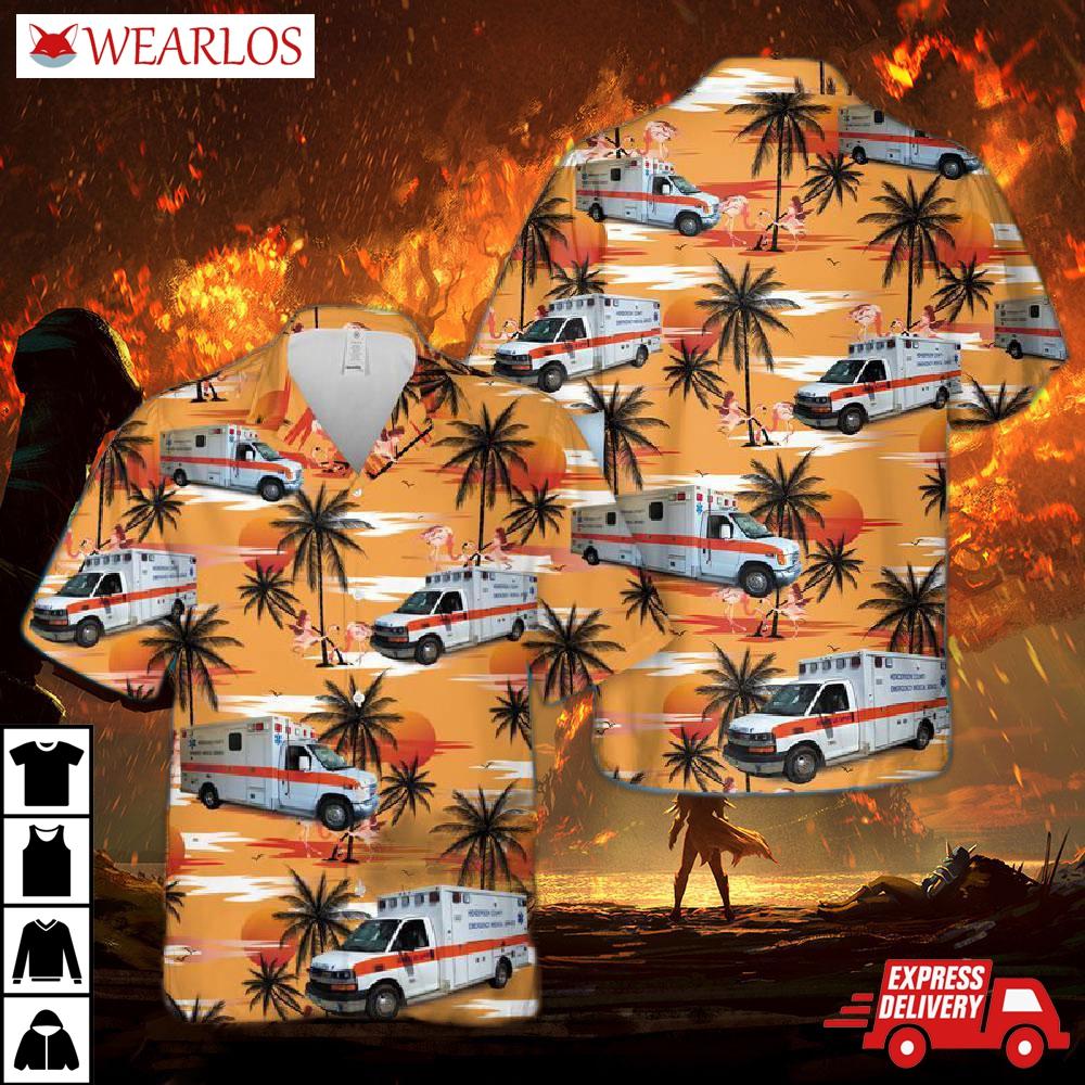 Henderson County Ems Hawaiian Shirt