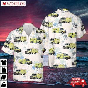 Henrico County Ems Ambulance Hawaiian Shirt