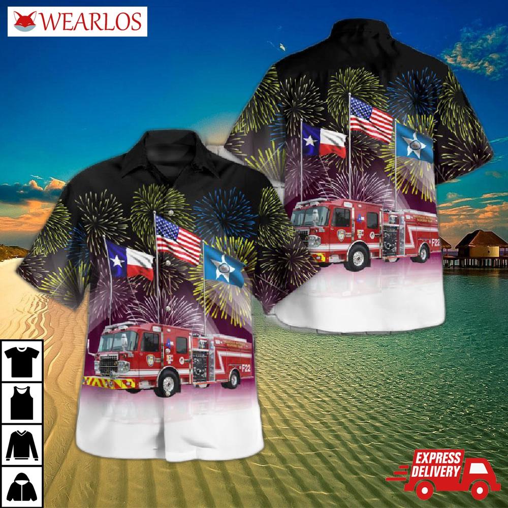 Houston Fire Department Hawaiian Shirt