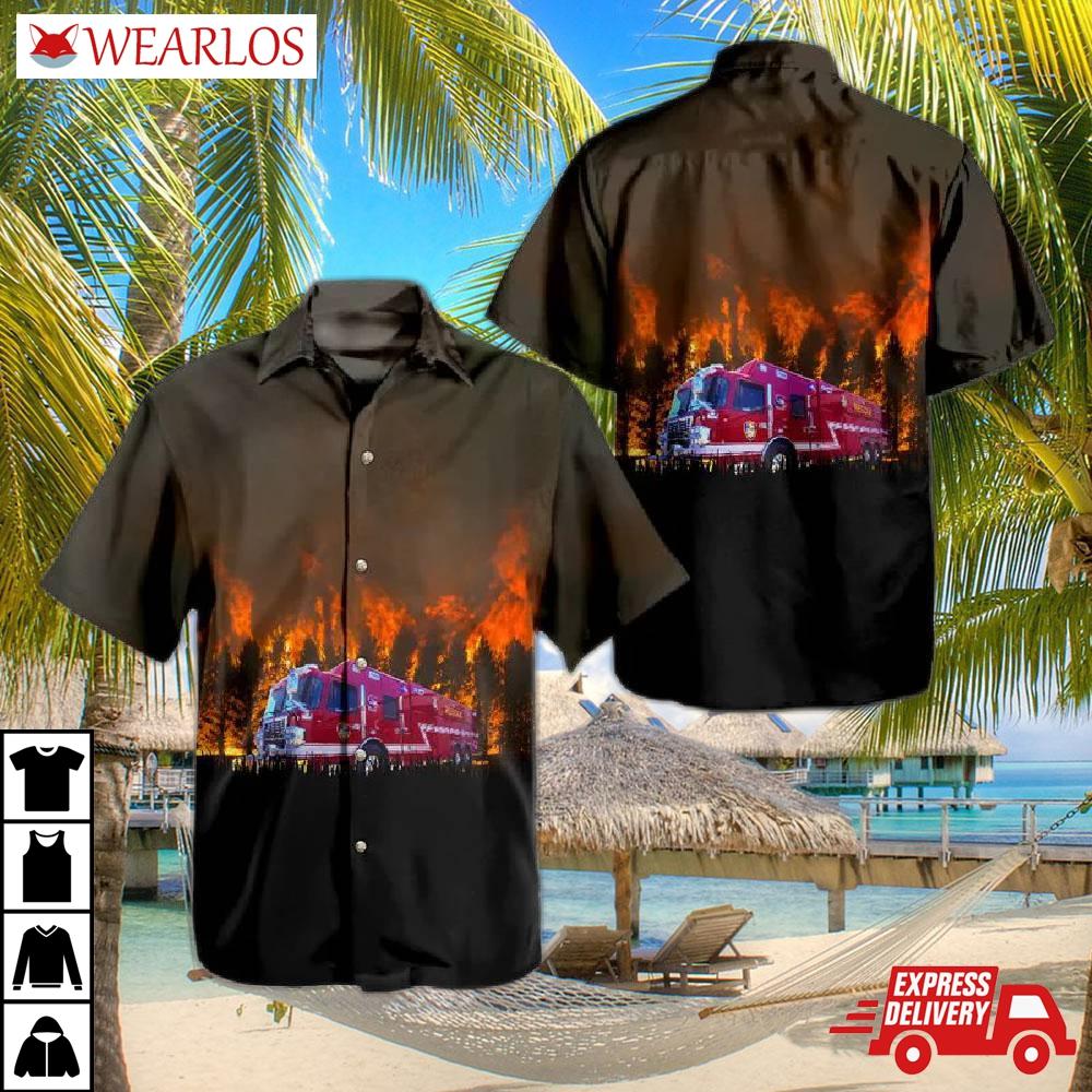 Houston Fire Department Hawaiian Shirt