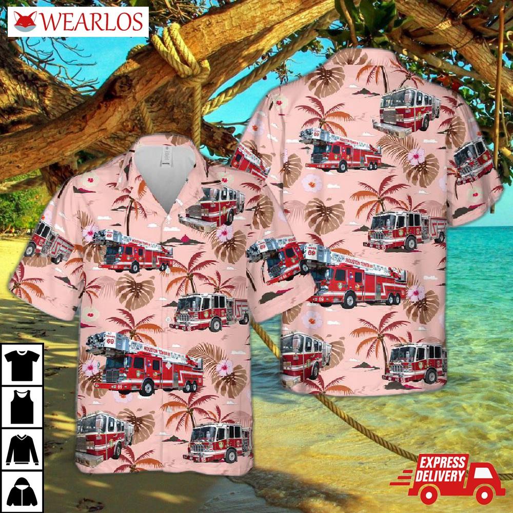 Houston Fire Department Hawaiian Shirt